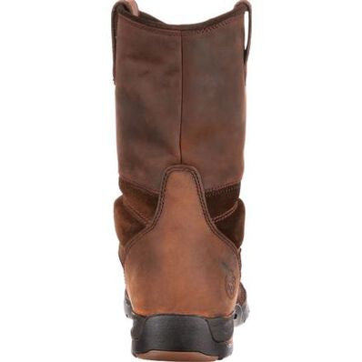 Georgia Boot Athens Men's 10" Moc-Toe Pull On-Brown