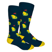 Brown Dog “Georgia Golf” Navy Crew Socks