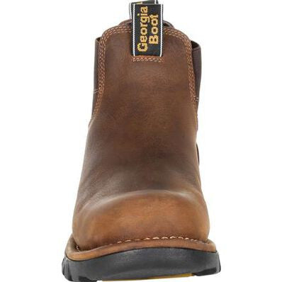 Georgia Boot Wide Eagle One Steel Toe Waterproof Chelsea Work Boot