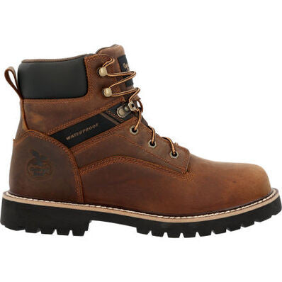 Georgia Boot Men's Core 37 Steel Toe Waterproof Work Boot - 6 inch