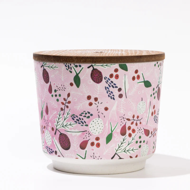 Greenleaf Brambleberry Patterned 3 Wick Candle