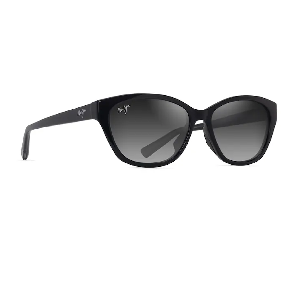 Maui Jim Punono Polarized Sunglasses - Gloss Black with Neutral Grey Lens