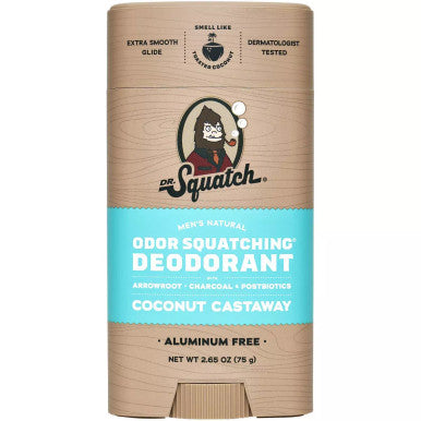 Dr. Squatch Men's Natural Deodorant - Coconut Castaway