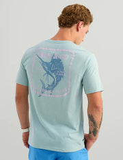 Huk and Co Men's Pocket Tee - Heron Blue