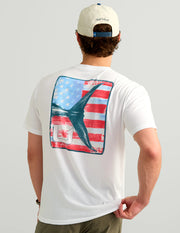 Huk Men's KC Americana Tee - White