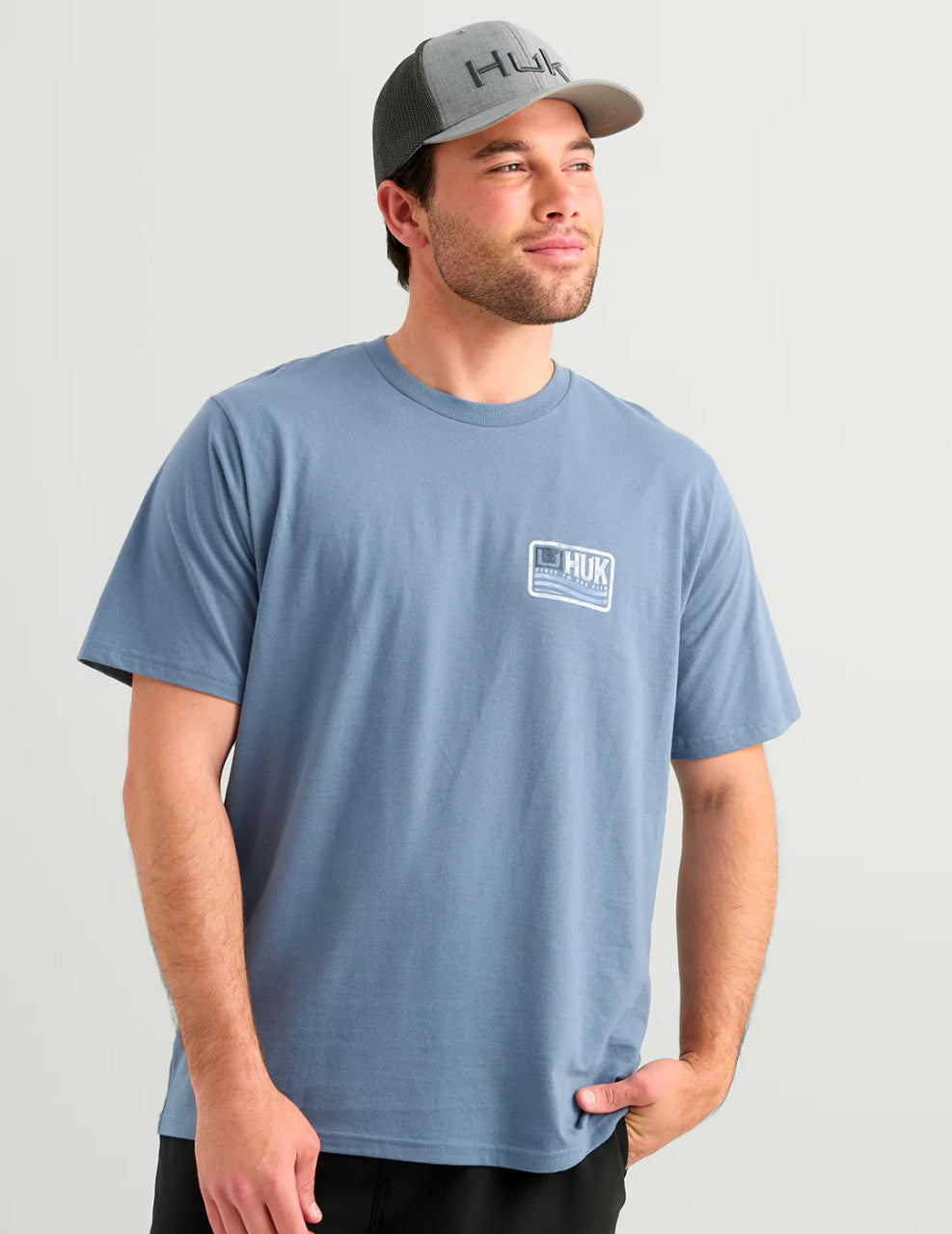 Huk Men's Born Wave Tee - Stormy Blue