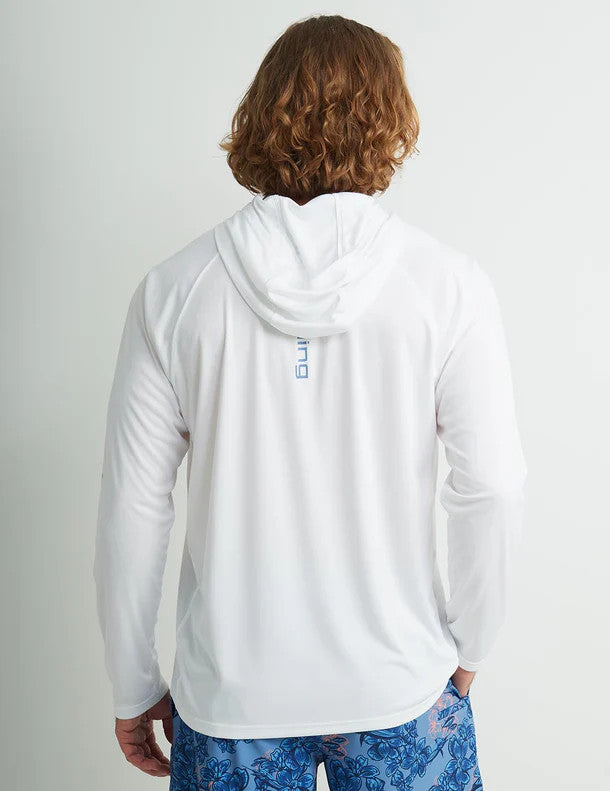 Huk Men's Vented Pursuit Hoodie - White