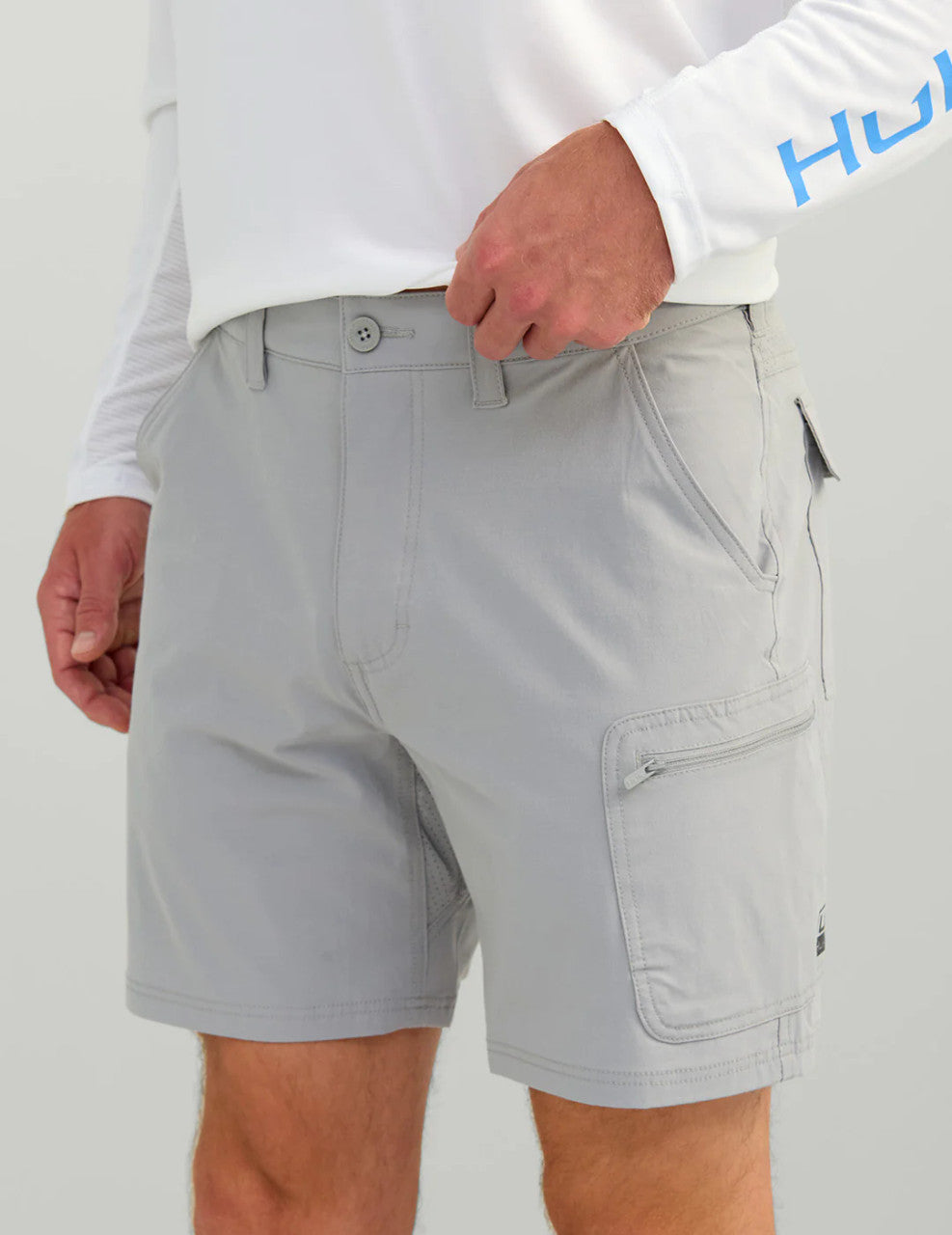Huk Next Level 7" Short - Overcast Grey