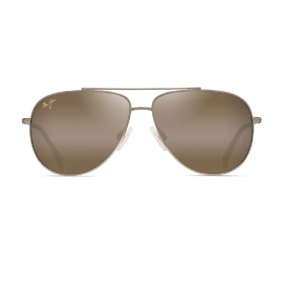 Maui Jim Hauoli XS Polarized Sunglasses Light Gold Frame with HCL Bronze Lens