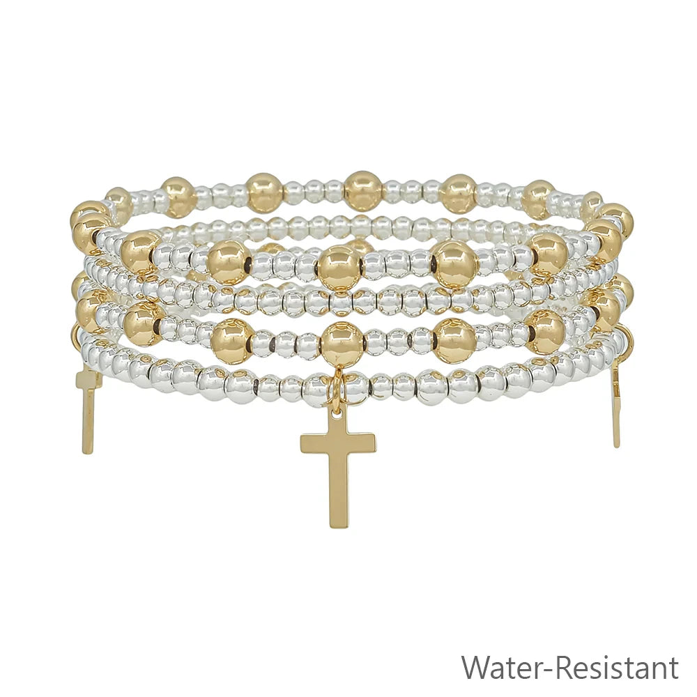 Meghan Browne Style Hali Bracelet - Silver Gold