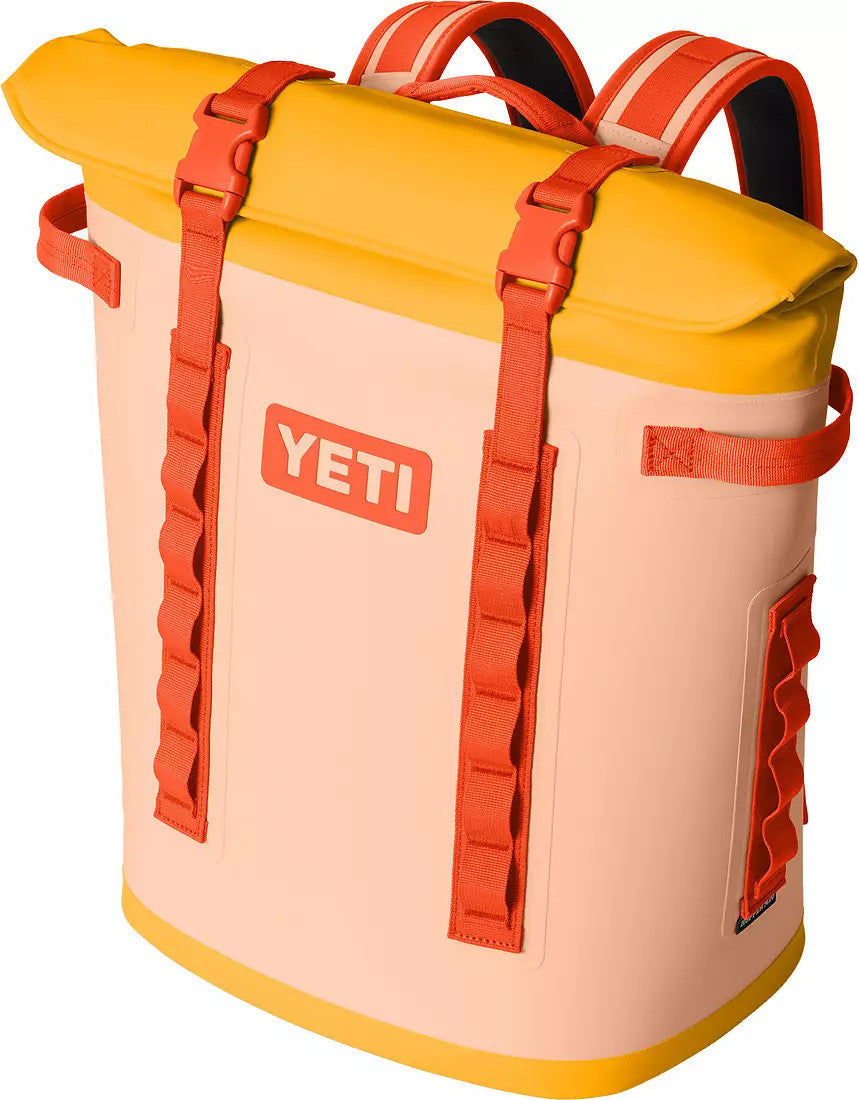 Yeti Hopper M20 Soft Backpack Cooler - Peach/Beekeeper