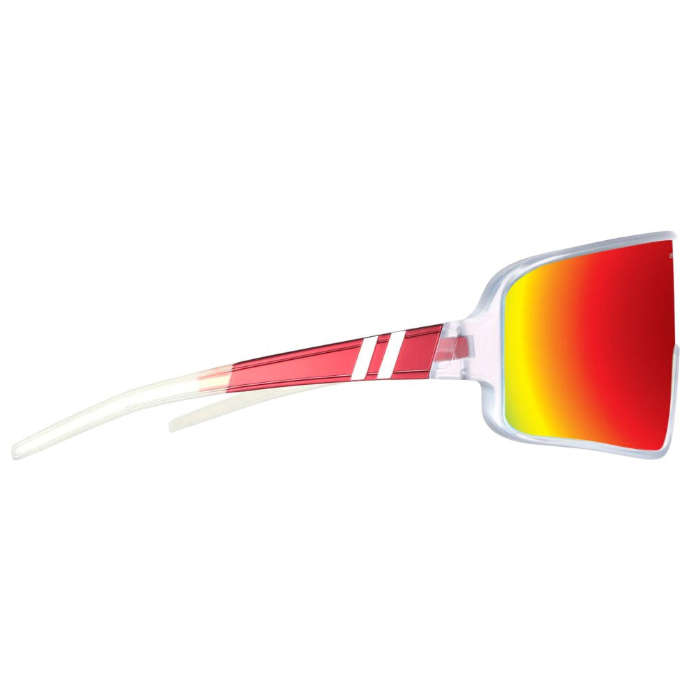 Blenders Eclipse Hot Rageous Polarized Sport Sunglasses – Crystal Clear Frame/Red Mirrored