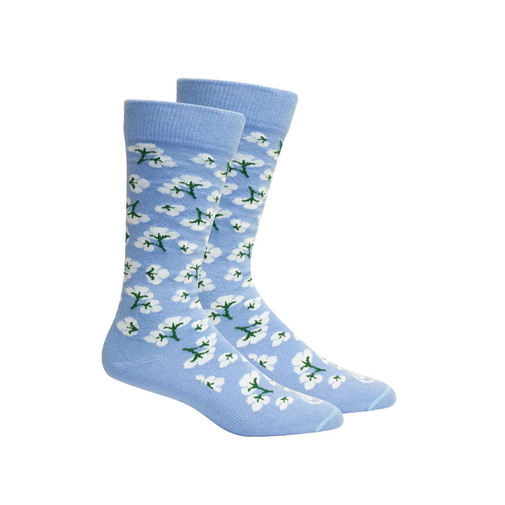 Brown Dog Socks High Cotton - Della Blue