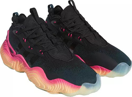 Adidas Trae Young 3 Basketball Shoes - Arctic Night / Core Black / Acid Orange