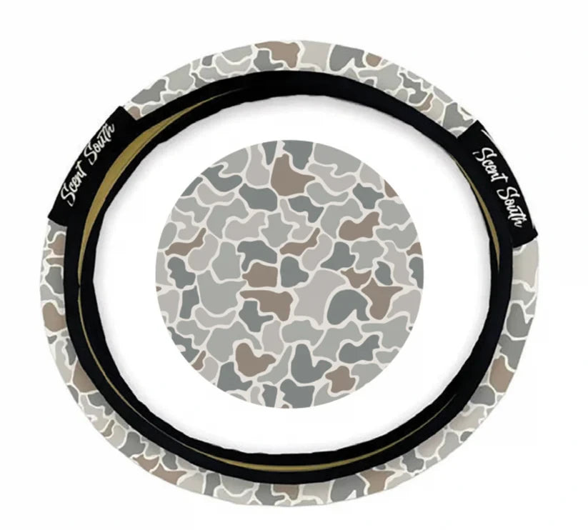 Scent South Graystone Camo Steering Wheel Cover