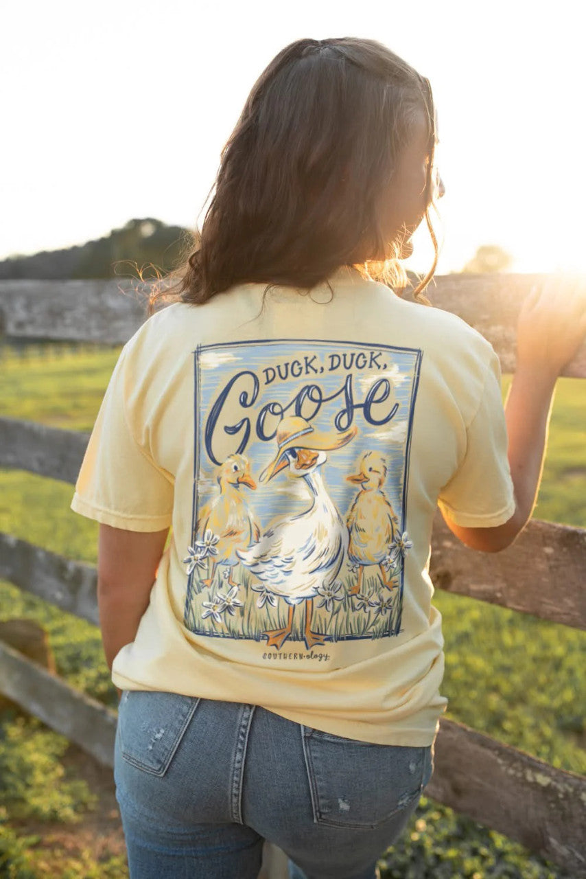 Southernology Women's Duck, Duck, Goose Tee - Butter
