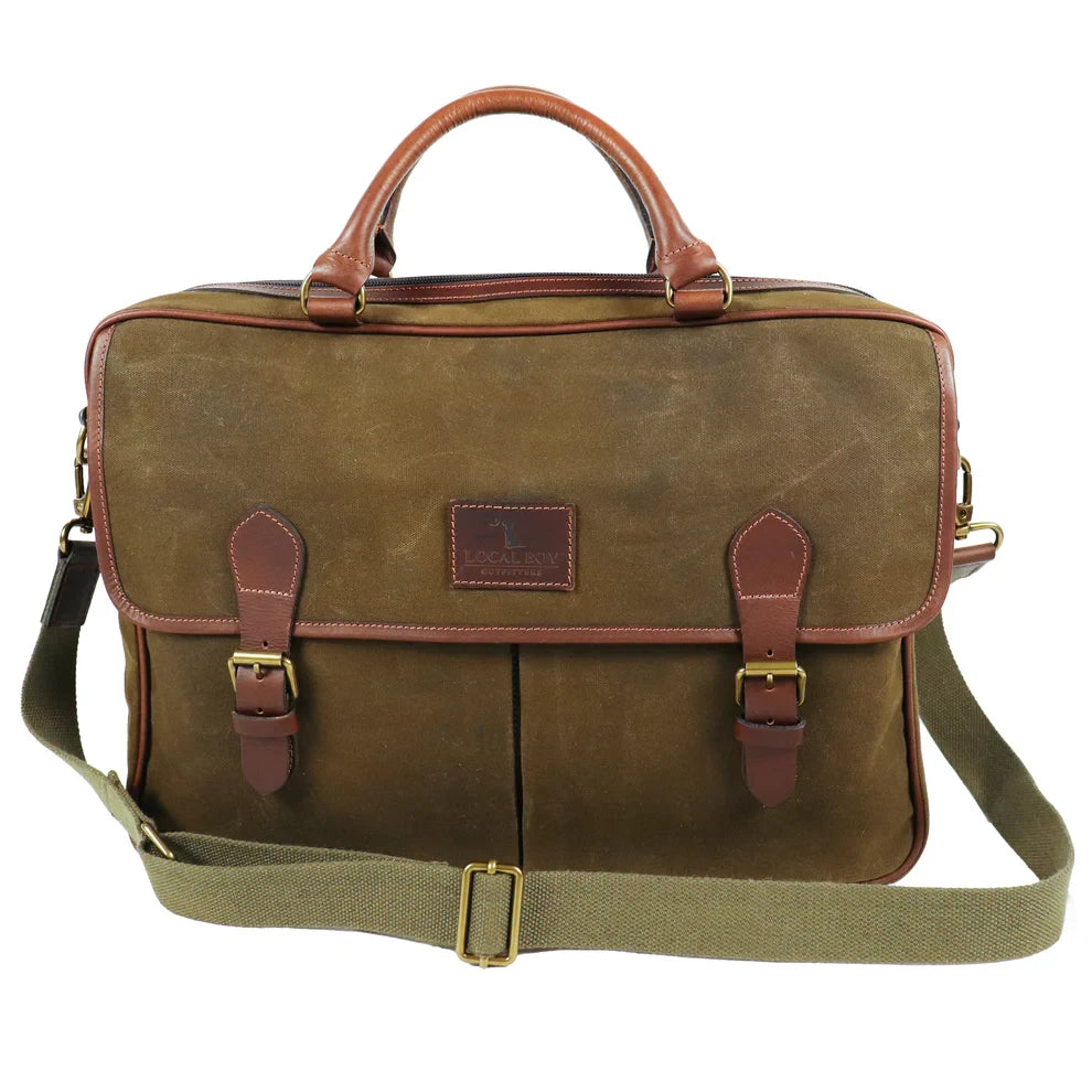 Local Boy Leather Messenger Bag