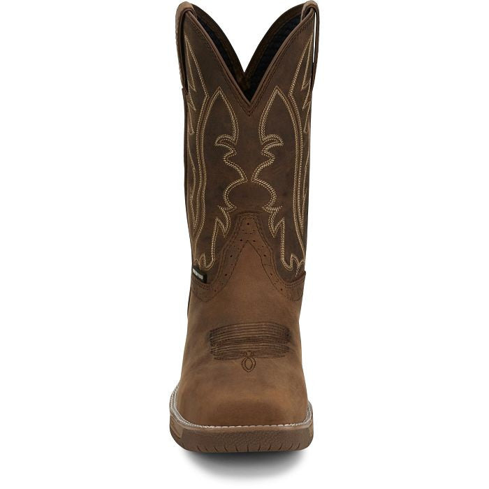 Justin Nitread 11" Waterproof Nano Comp Toe Boot - Taupe