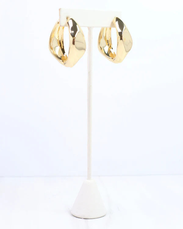 Caroline Hill Mila Hoop Earring Gold