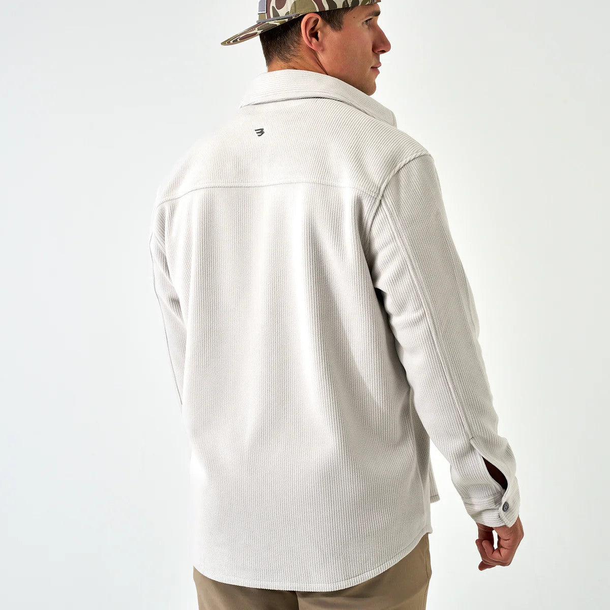 Burlebo Men's Kings Jacket - Light Grey w/ Classic Deer Camo Lining