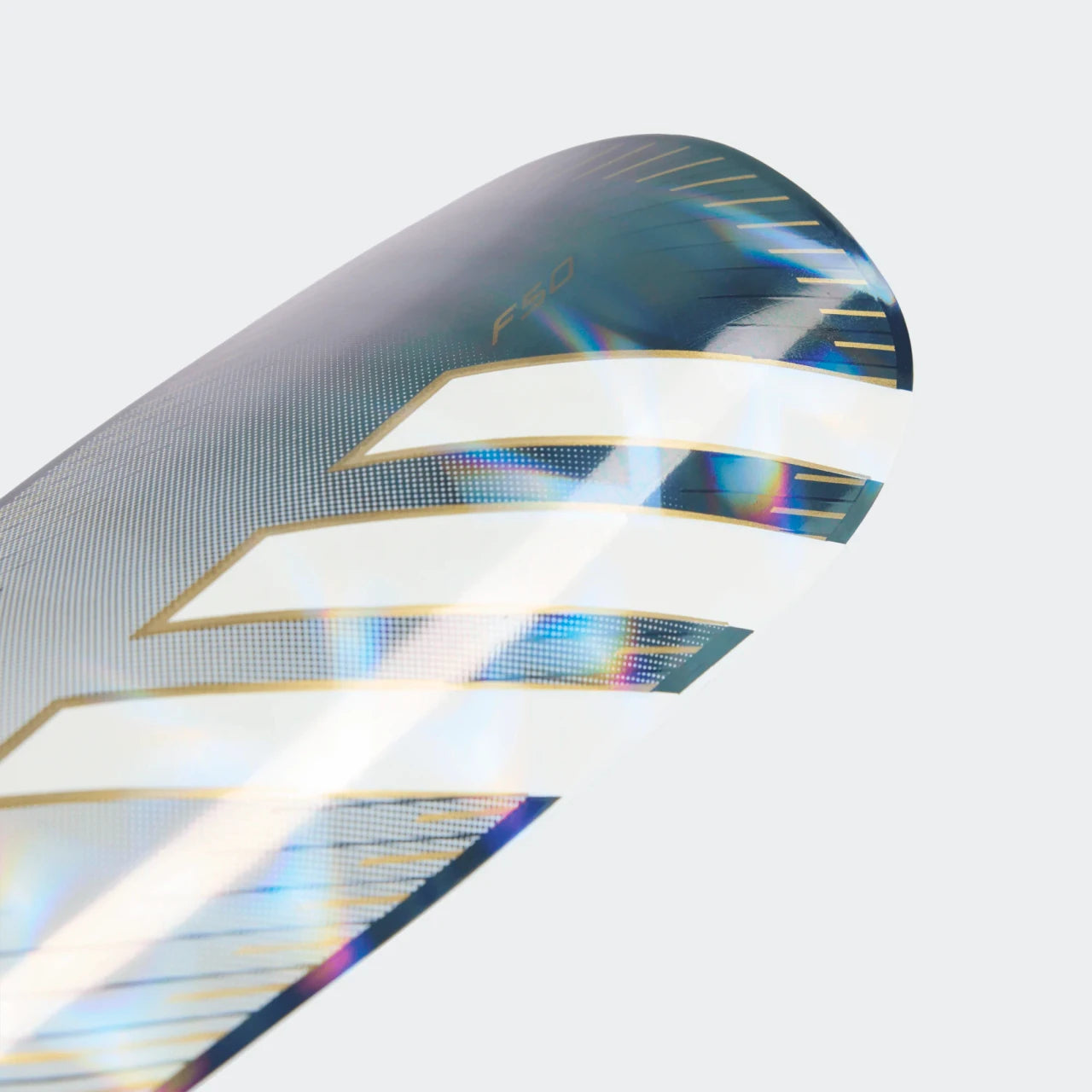 Adidas F50 Soccer Club Shin Guards - White/Carbon