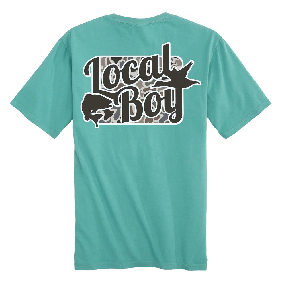 Local Boy Youth Open Season Localflage T-Shirt - Seafoam