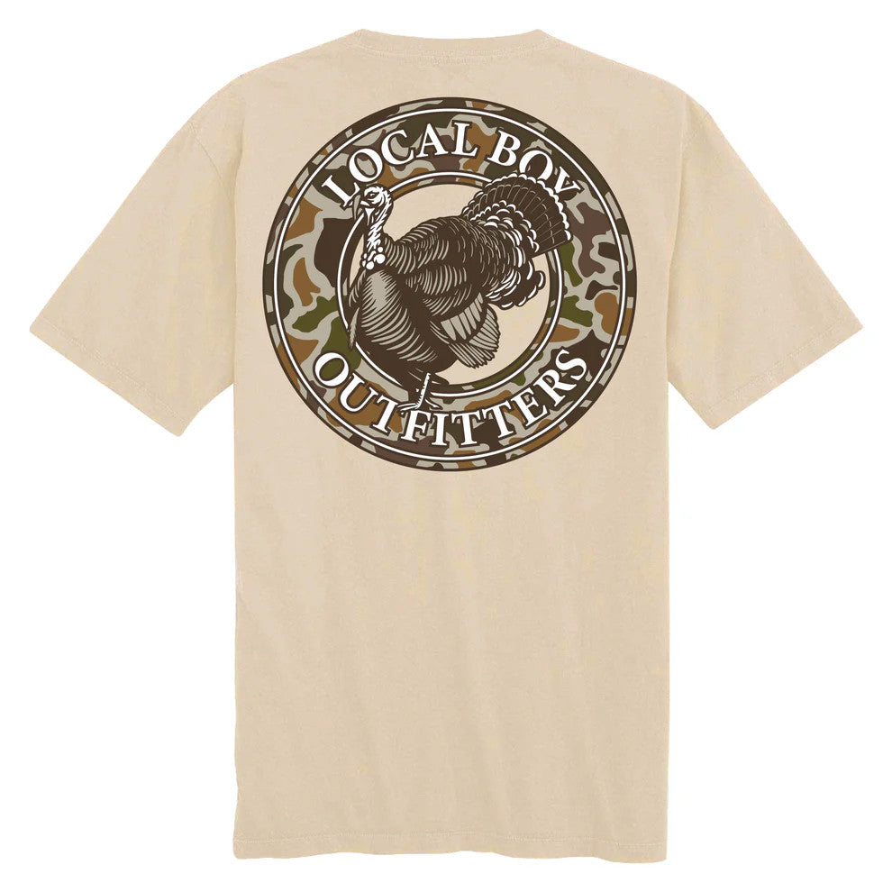 Local Boy Men's Original Vintage Turkey T-Shirt - Latte