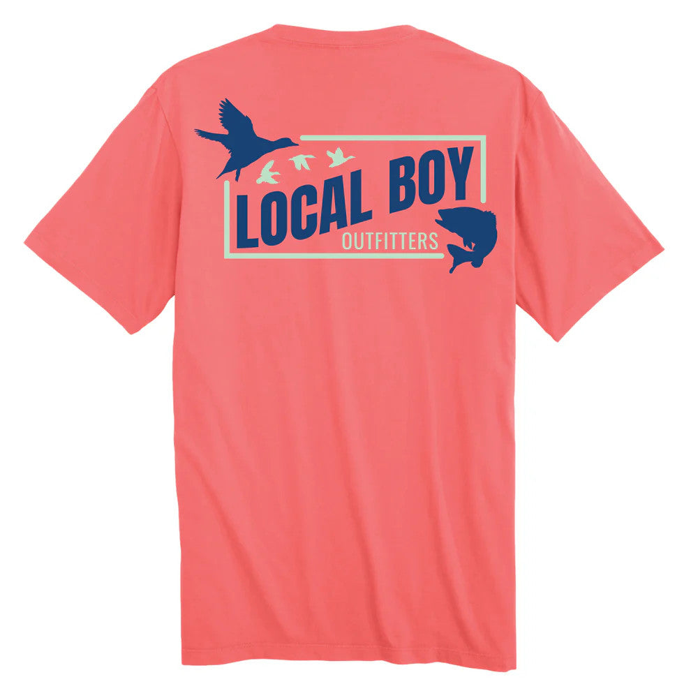 Local Boy Men's Cast & Blast 2.0 T-Shirt - Coral