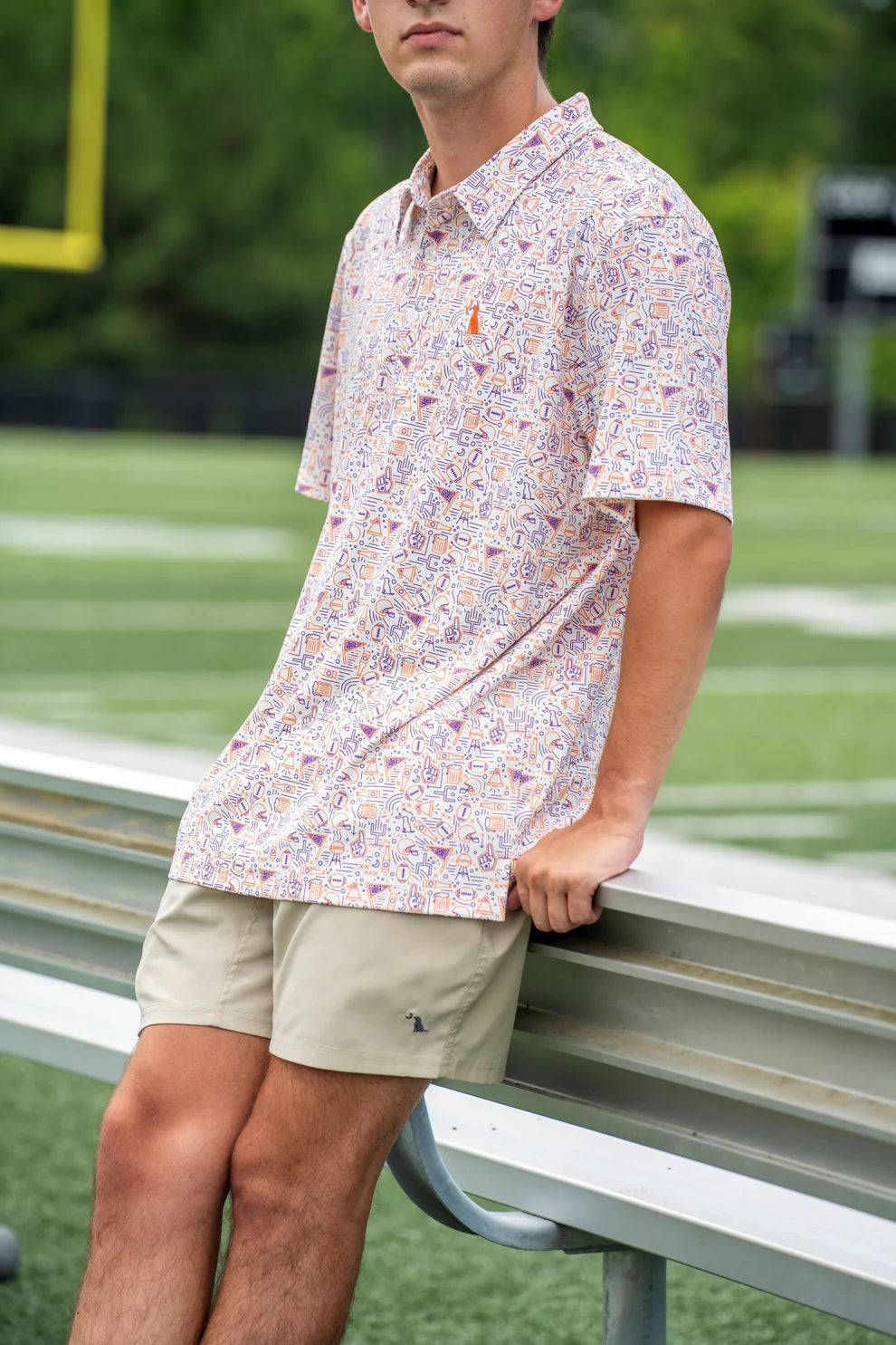 Local Boy Men's Collegiate Game Day Dirty Myrtle Polo