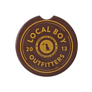 Local Boy Headstamp Car Coaster - Espresso