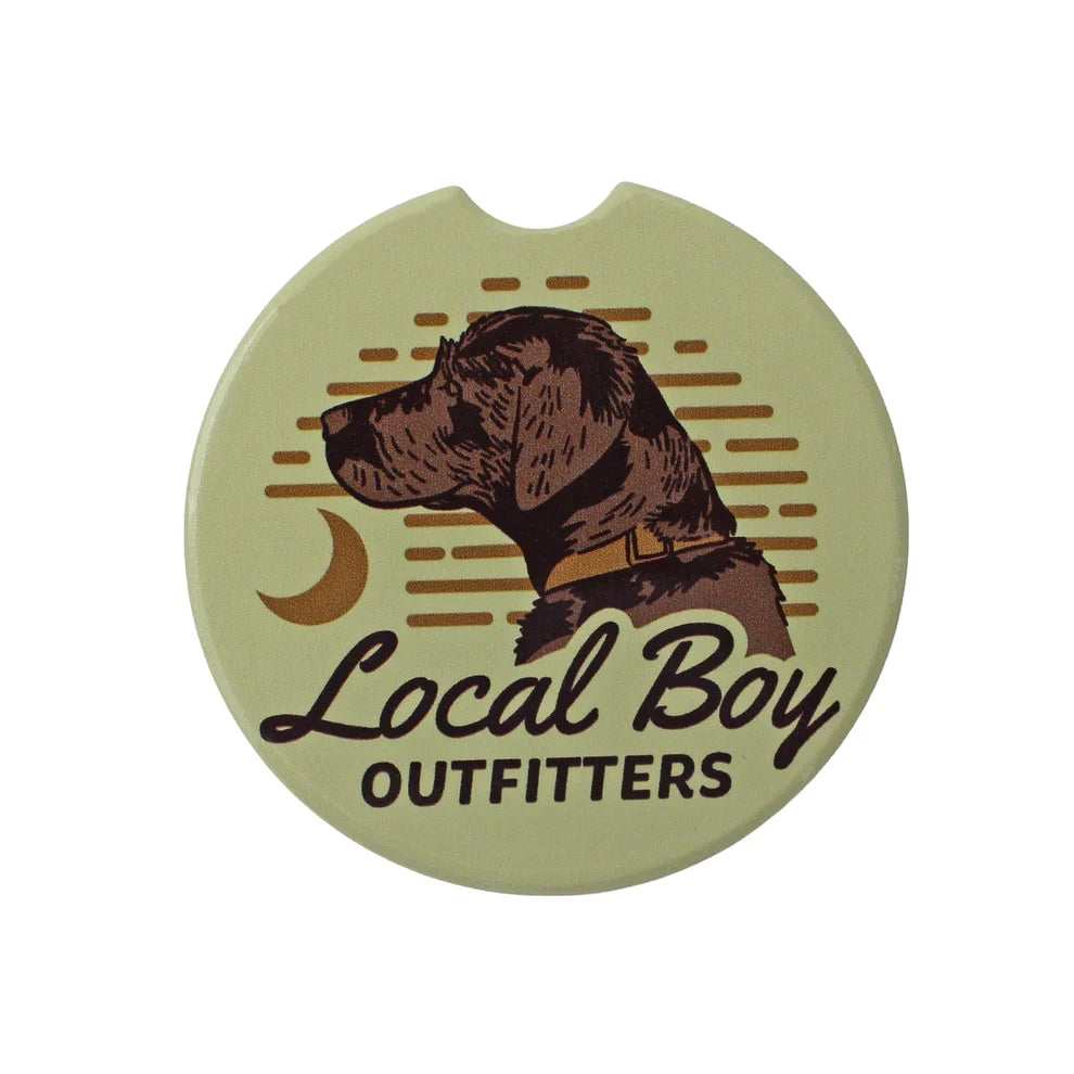Local Boy Lab Arch Car Coaster - Light Khaki