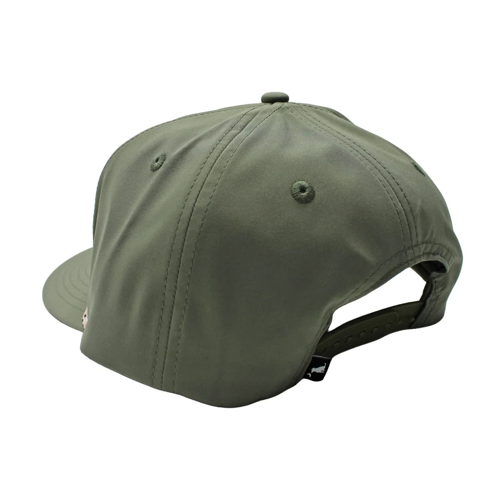 Local Boy Youth Vintage Redfish Patch High Crown Rope Hat - Sage