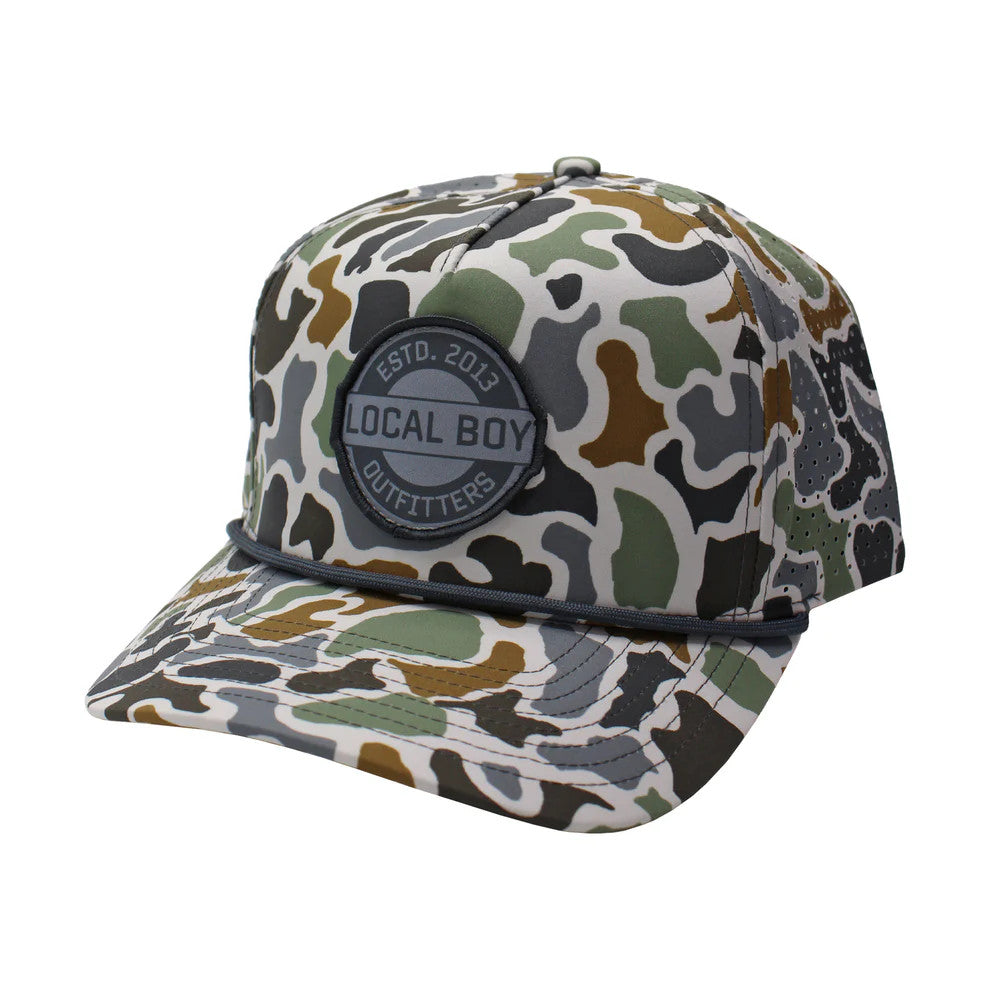 Local Boy Men's Local Orb Perforated Rope Hat - Localflage Bluff