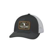Local Boy Men's OD Pocket Patch Trucker Hat - Charcoal/White