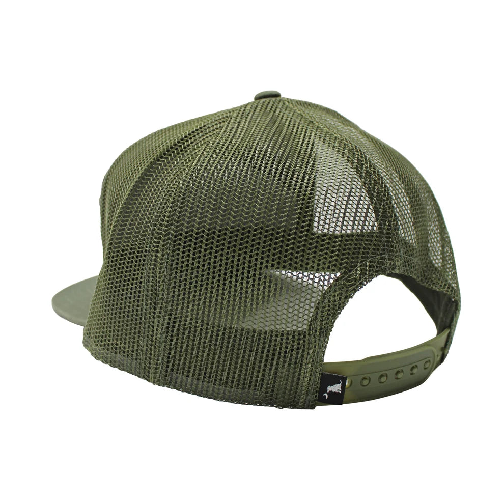 Local Boy Men's Vintage ESTD Badge 7 Panel Hat - Dark Green/Green