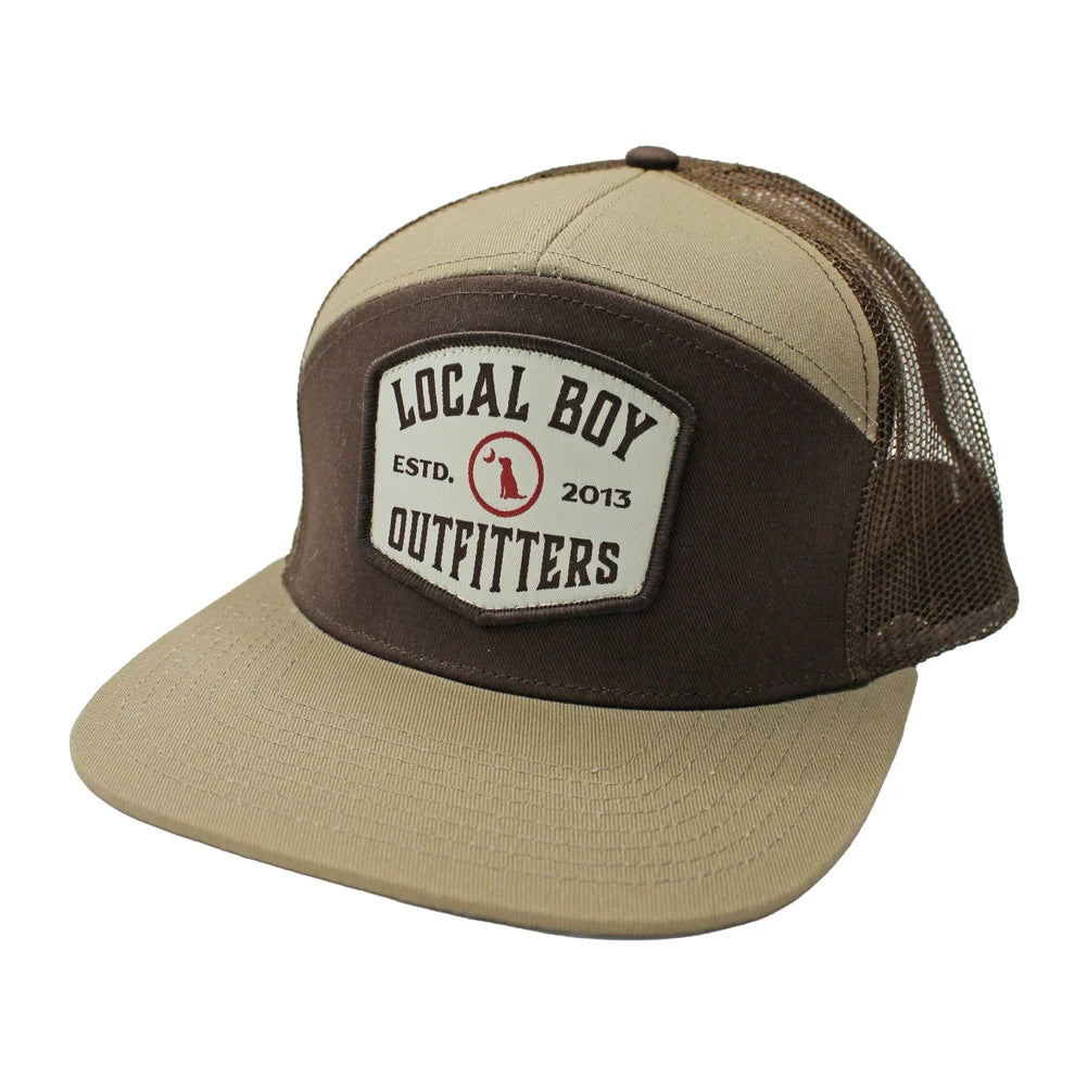 Local Boy Men's Butcher Patch 7 Panel Hat - Light Brown/Brown