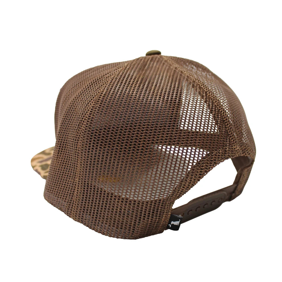 Local Boy Men's Plain Duck 7 Panel Hat - Old School Camo