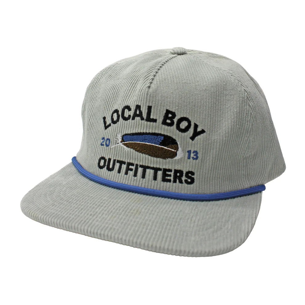 Local Boy Men's Feather Arch Corduroy Hat - Mist