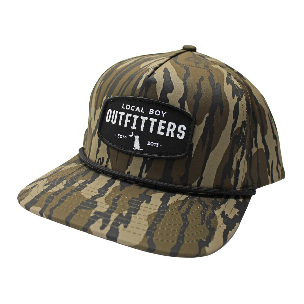 Local Boy Youth Woven Patch High Crown Rope Hat - Bottomland