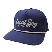 Local Boy Men's Localflage Mark Script Perforated Rope Hat - Dark Navy