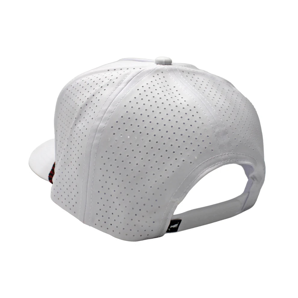 Local Boy Collegiate Patch Perforated Rope Hat - Garnet