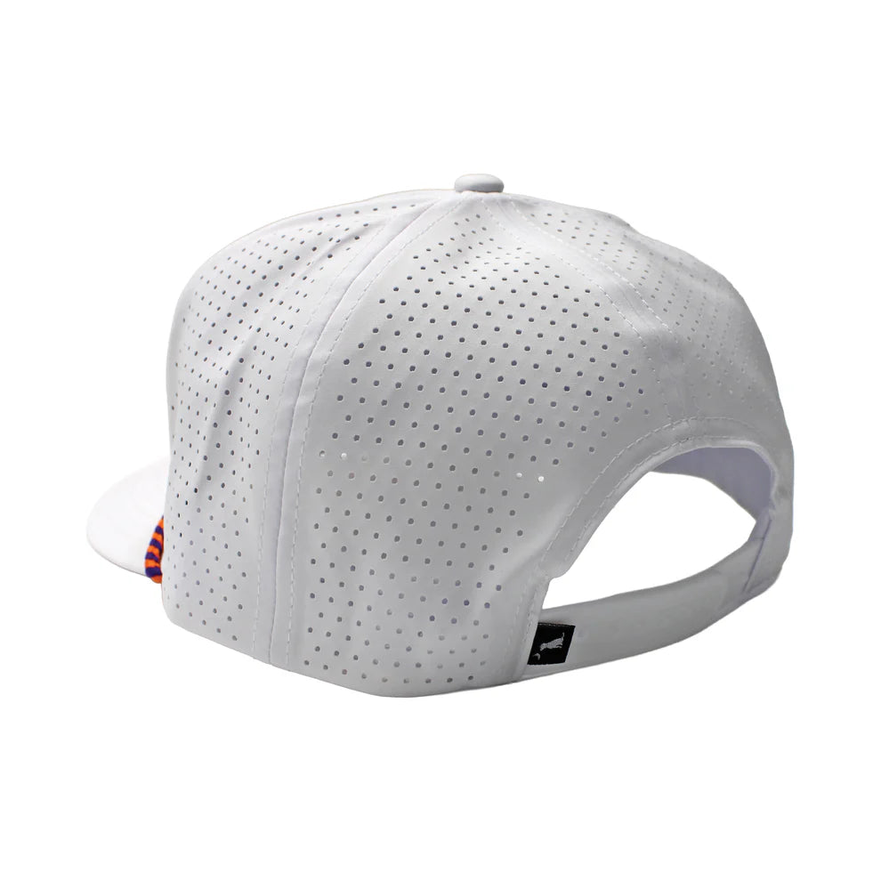 Local Boy Collegiate Patch Perforated Rope Hat - Orange