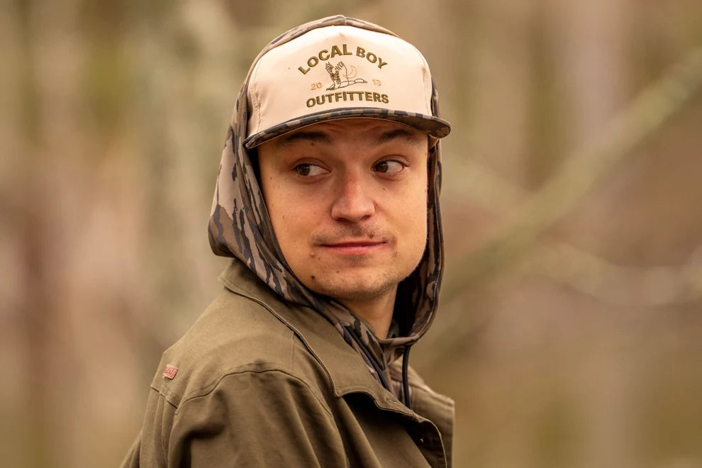 Local Boy Men's Duck Lines Low Profile Rope Hat - Khaki