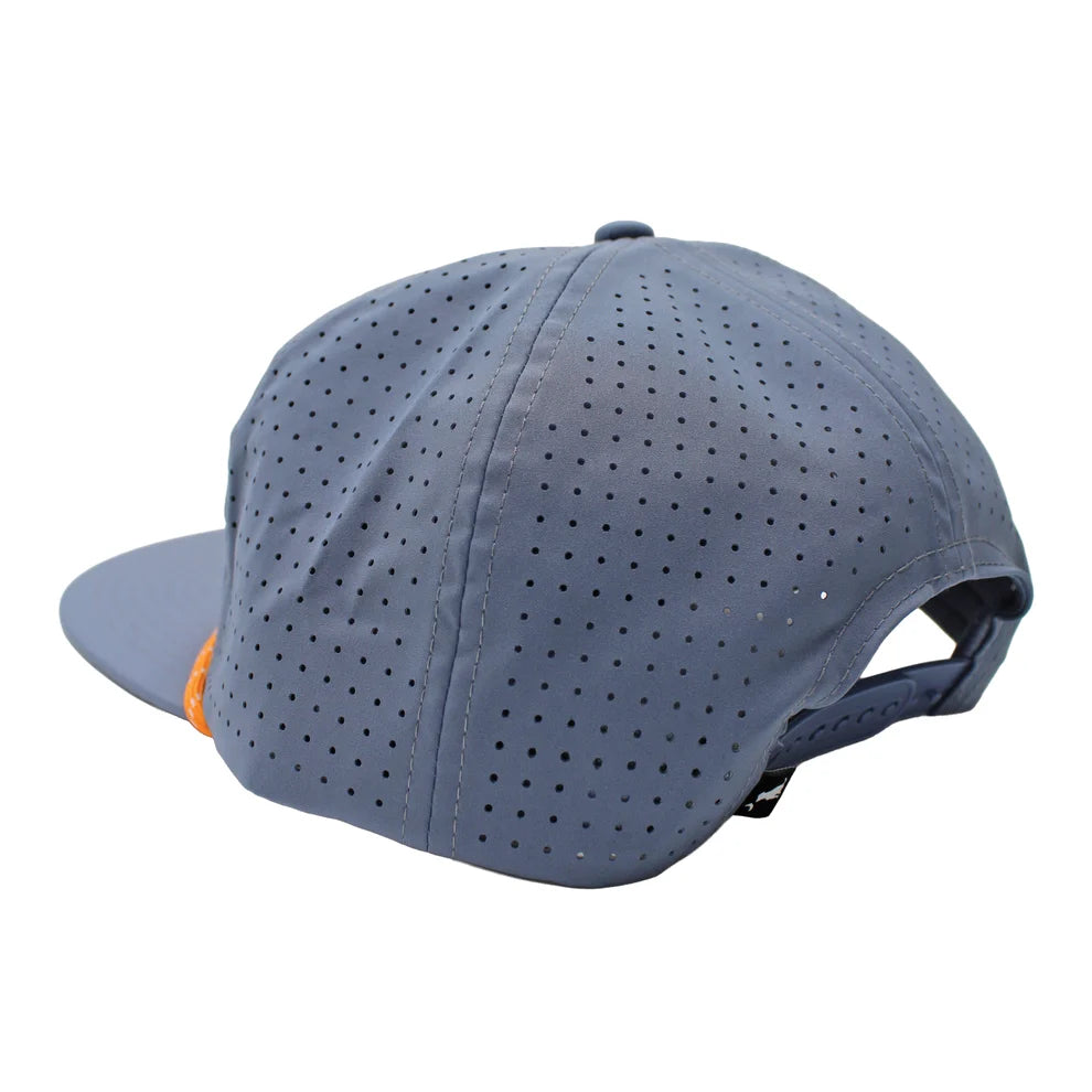 Local Boy Men's Brush Logo Patch Low Profile Perforated Rope Hat - Light Slate