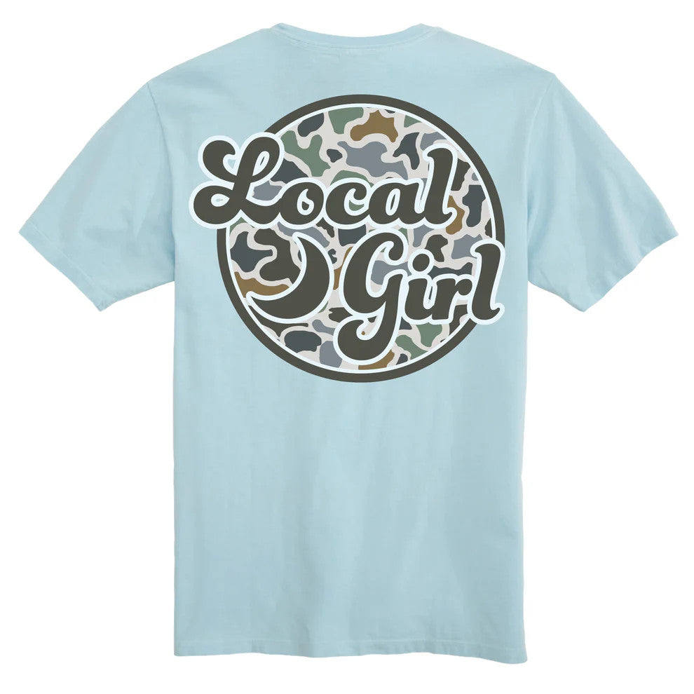 Local Girl Women's Camo Patch LCF Bluff Tee