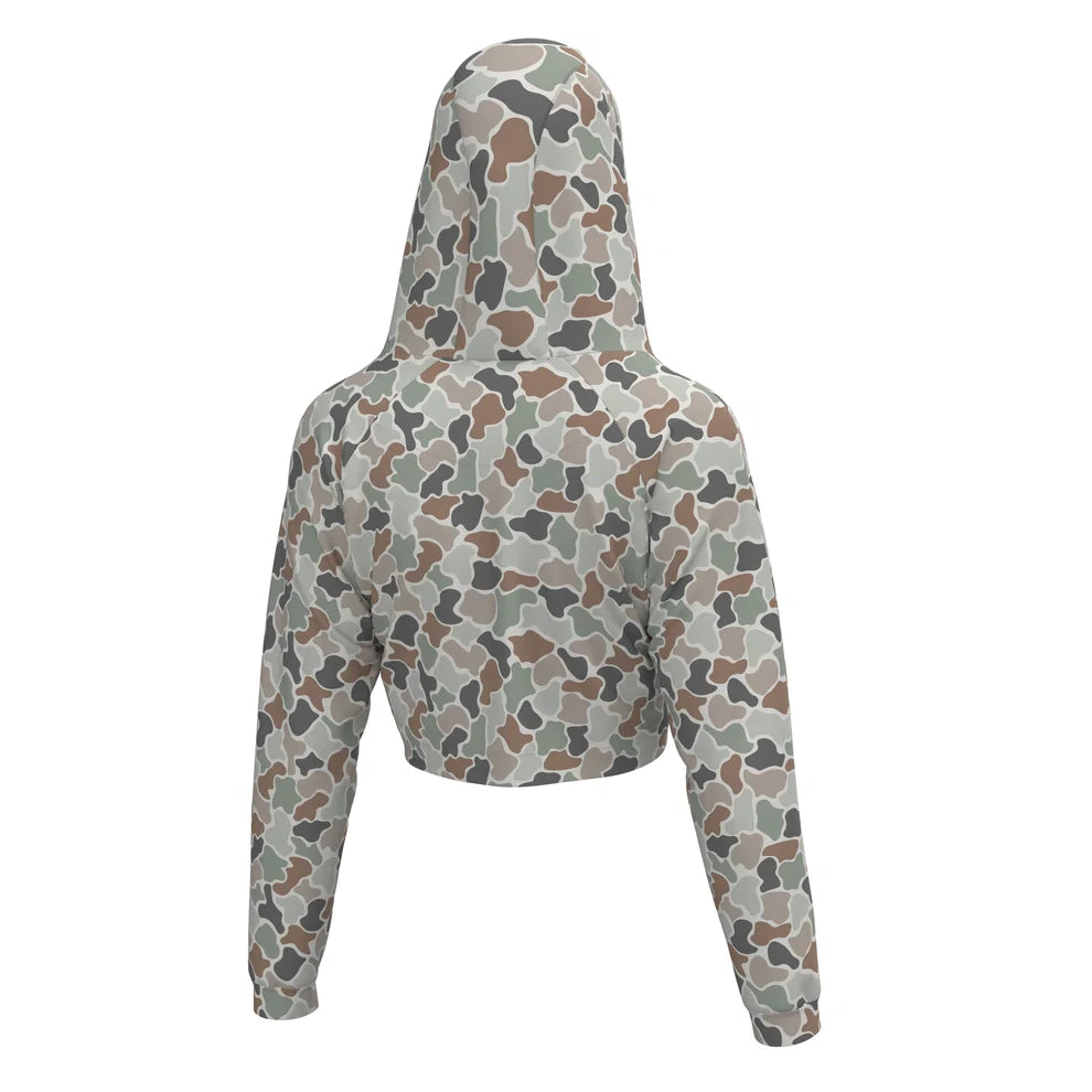 Local Girl Women's Velvet Fleece Cropped Hoodie