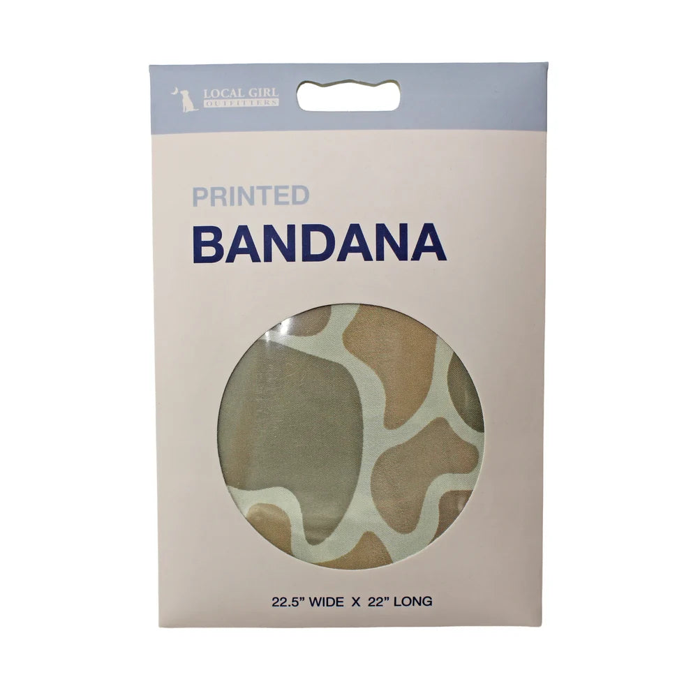 Local Girl Bandana - Forest Camo Desert