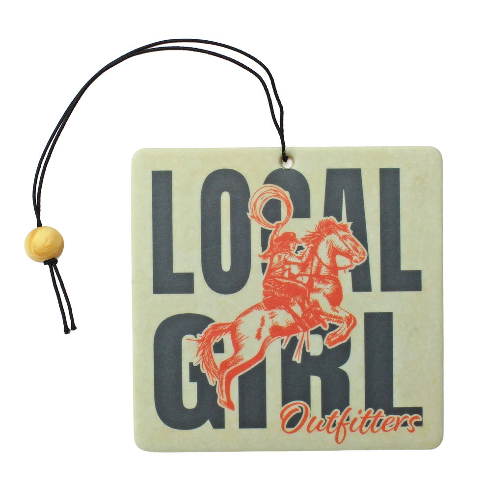 Local Girl Giddy Up Air Freshener - Silver