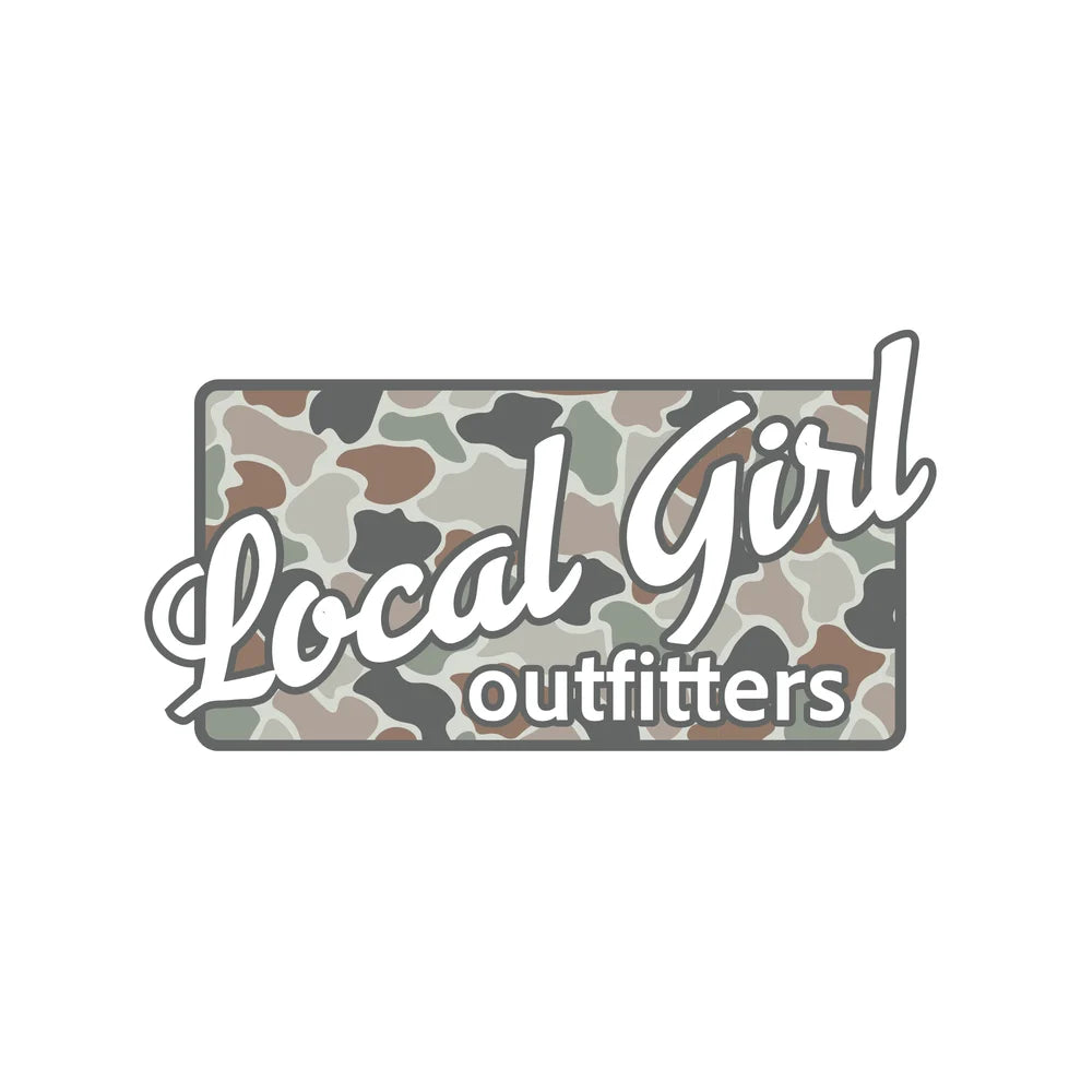 Local Girl Plate Decal - Forest Camo Flora