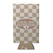 Local Girl Slim Can Koozie - Modern Oval